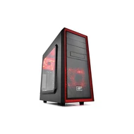 HZ - DeepCool Tesseract SW RED fekete USB3.0 táp nélkül alsó tápos