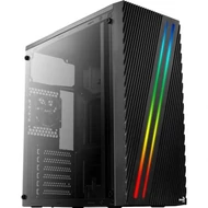 HZ - AEROCOOL STREAK RGB ATX Fekete táp nélkül