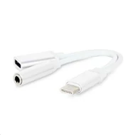 KÁBEL - Gembird USB-C -> Jack + USB-C adapter telefonhoz