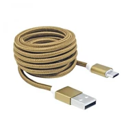 KÁBEL - USB2.0 A/B 1m Micro USB fonott