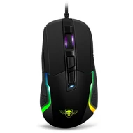 EG - Spirit of Gamer S-PM4 RGB (Optikai, 12800DPI, 6 gomb, harisnyázott kábel)