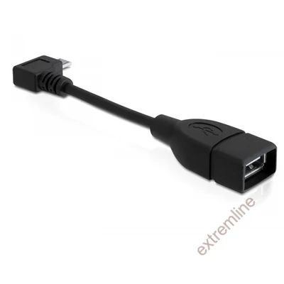 KÁBEL - USB2.0 OTG A-MicroB 90' Delock