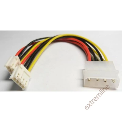 KÁBEL -  2x4pin FDD -> molex Y tápkábel Kolink