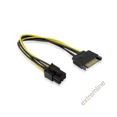 KÁBEL - SATA -> VGA 6pin tápátalakító