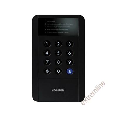 HÁZ KÜLSŐ - Zalman ZM-SHE350 2,5" USB3 Security