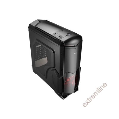 HZ - AEROCOOL BattleHawk ATX USB3 fekete táp nélkül