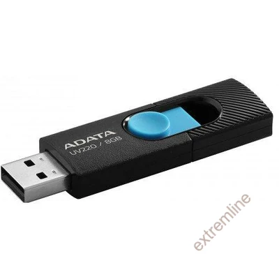 FLASH - PEN DRIVE  8GB ADATA AUV220-8G-RBKBL fekete-kék