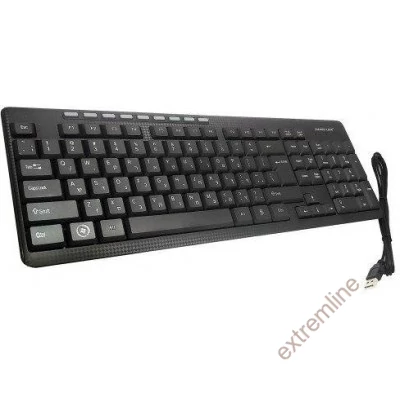 KEYB - Silverline MM-KB818 USB fekete billentyűzet