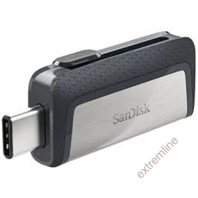 FLASH - PEN DRIVE 16GB SANDISK USB3,0 Type-c Dual Fekete-ezüst