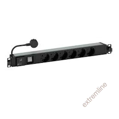 ELO - Legrand elosztósor 1U Rack kivitel 6schuko 3méter