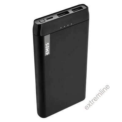 AKKU - Powerbank Emos Alpha 10000mAh mikroUSB/USB-A fekete