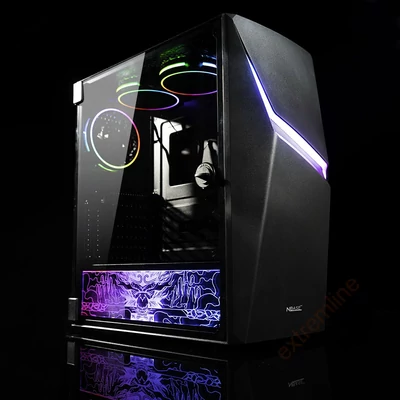 HZ - N-Base N7 ELITE Clark ATX+,ARGB front, edzett üveg, táp nélküli