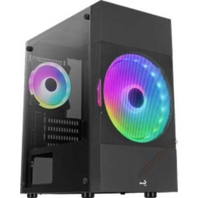 HZ -  Aerocool Atomic Lite RGB mATX Fekete Edzett