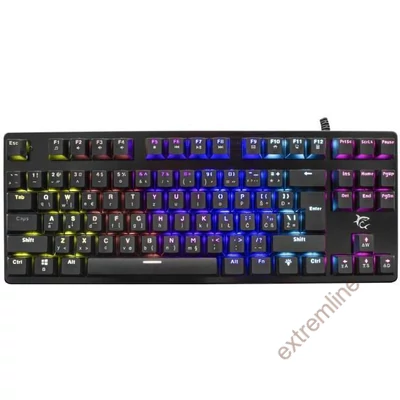 KEYB - White Shark SPARTAN-HU mechanikus (blue switch) fém gamer billentyűzet HU