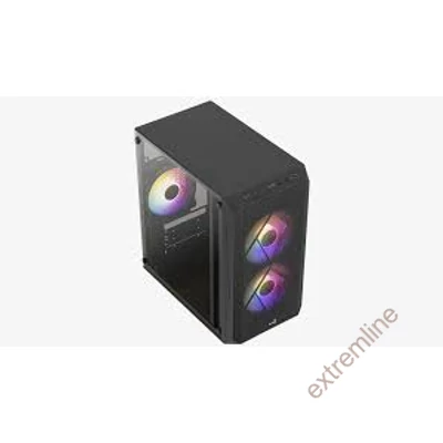 HZ - Aerocool CS-107 Mesh mATX Fekete Acryl üveg
