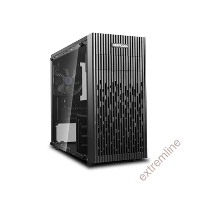 HZ - DeepCool  MATREXX 40 3FS ablakos, 3x LED ventiilátor, mATX,1xUSB3.0, 1xUSB